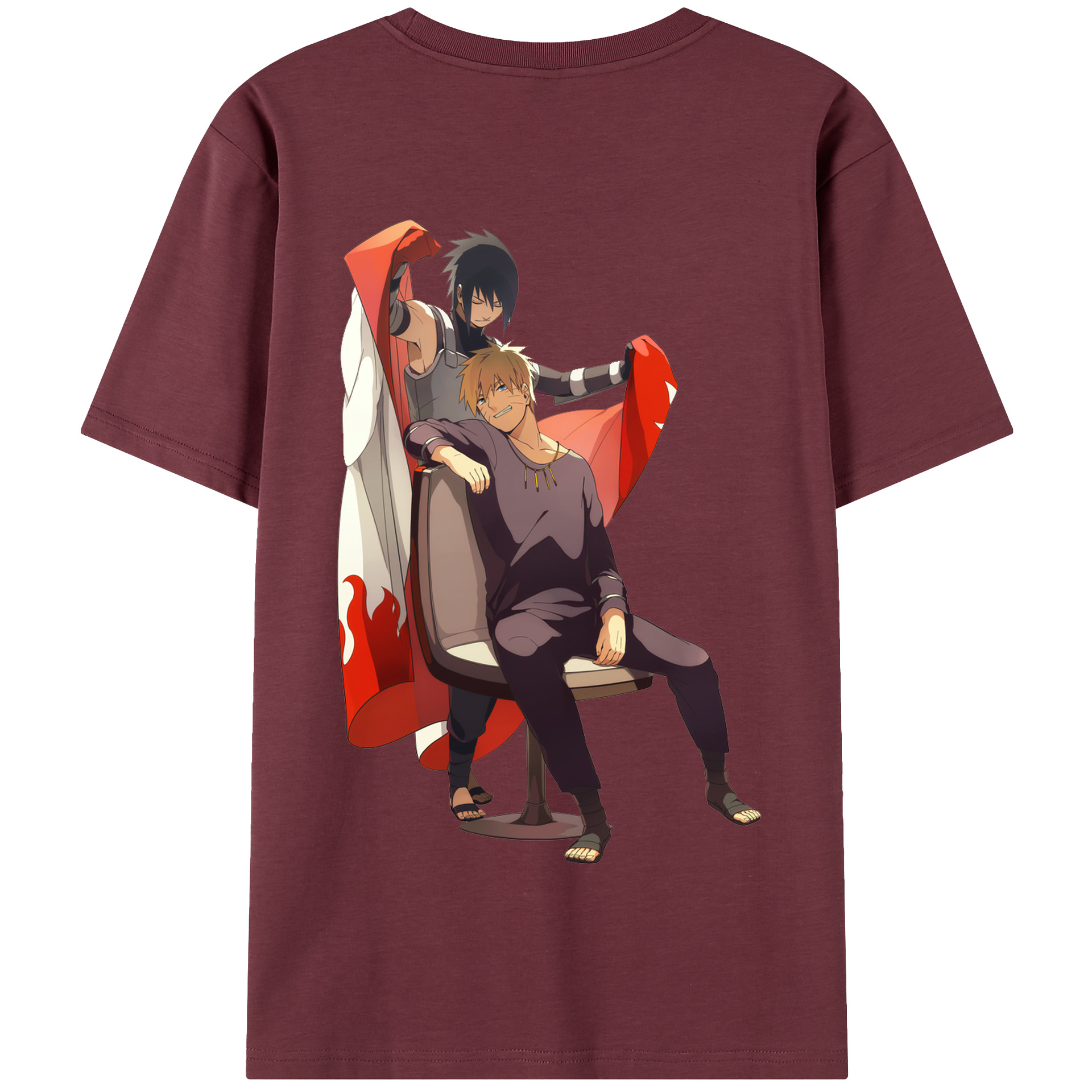 （画像用） NARUTO -ナルト- うずまき ナルト Uzumaki Naruto 綿100％半袖Tシャツ（背面プリント）